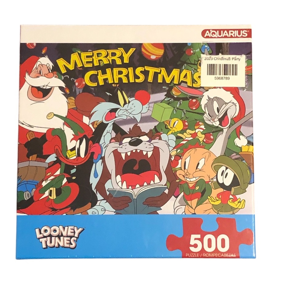 WARNER BROS LOONEY TUNES 500 PIECE MERRY CHRISTMAS HOLIDAY PUZZLE NEW UNOPENED